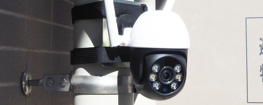 ベランダに設置した屋外カメラの写真